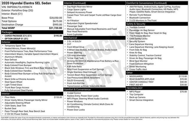 2020 Hyundai Elantra SEL