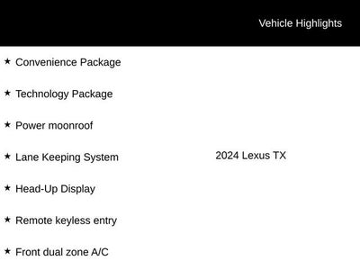 2024 Lexus TX 350 Luxury