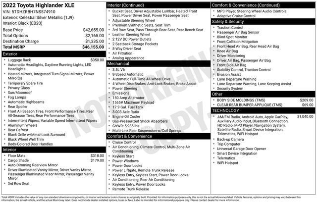 2022 Toyota Highlander XLE