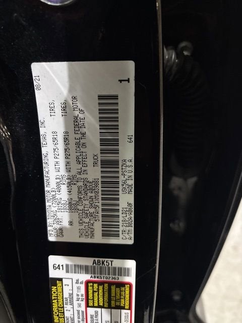 2021 Toyota Tundra 1794 Edition