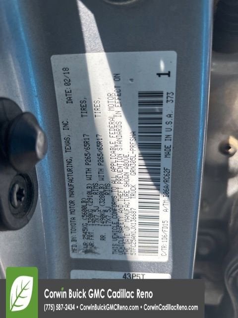 2018 Toyota Tacoma TRD Sport