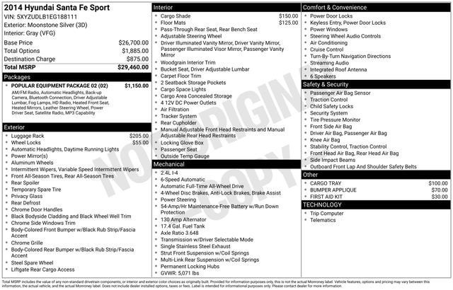 2014 Hyundai Santa Fe Sport 2.4L