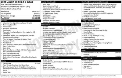 2024 Mazda Mazda CX-50 2.5 S Select