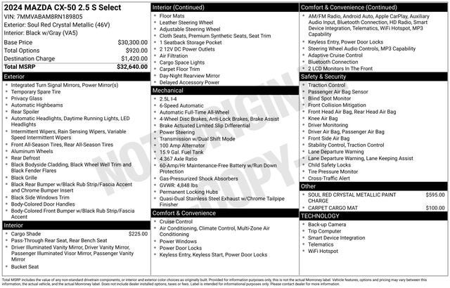 2024 Mazda Mazda CX-50 2.5 S Select