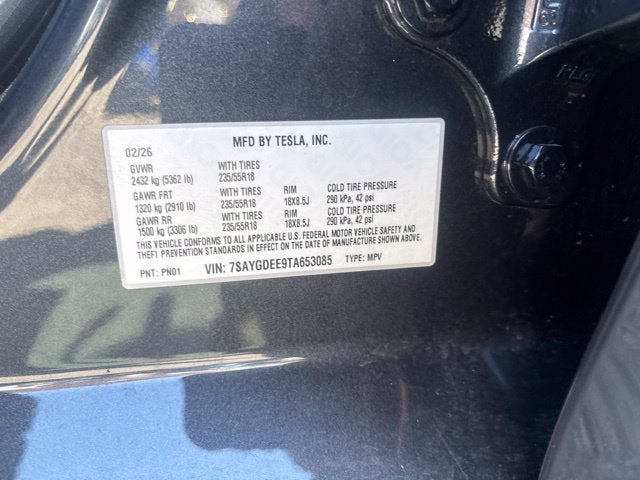 2026 Tesla Model Y Standard Range