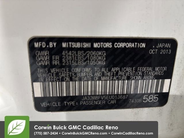 2014 Mitsubishi Lancer Evolution GSR