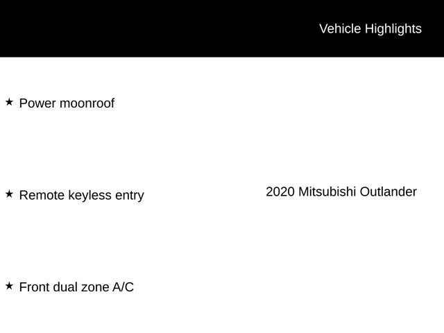 2020 Mitsubishi Outlander LE 2.4 S-AWC