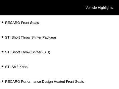 2020 Subaru WRX STI STI