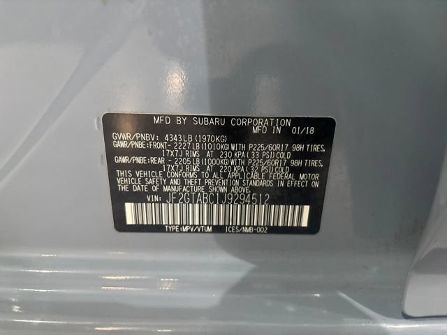 2018 Subaru Crosstrek 2.0i Premium