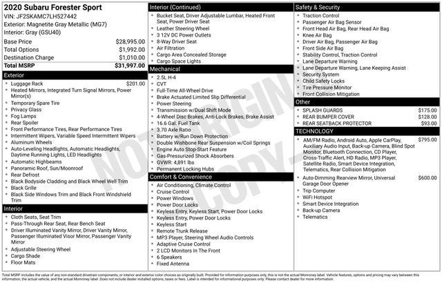 2020 Subaru Forester Sport