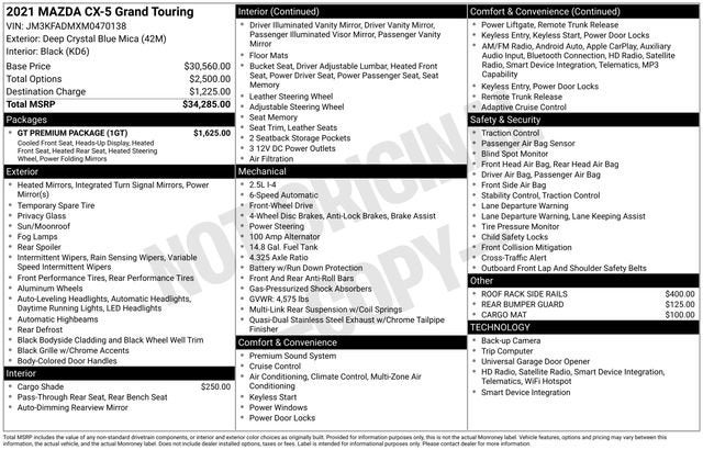 2021 Mazda Mazda CX-5 Grand Touring