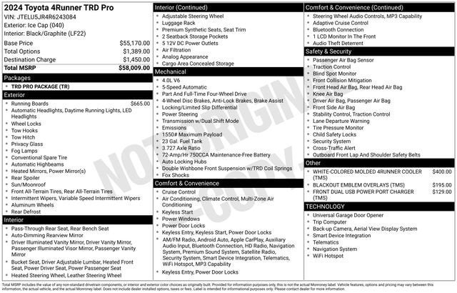 2024 Toyota 4Runner TRD Pro