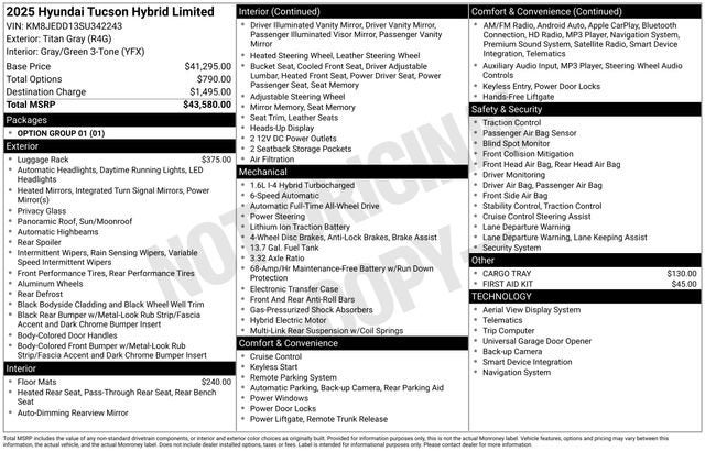 2025 Hyundai Tucson Hybrid Limited