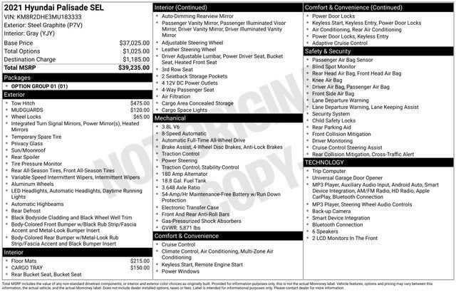 2021 Hyundai Palisade SEL