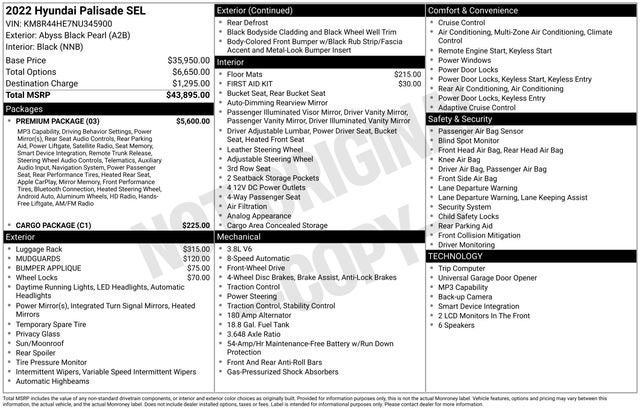 2022 Hyundai Palisade SEL