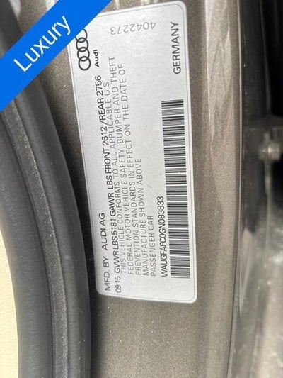 2016 Audi A6 2.0T Premium Plus