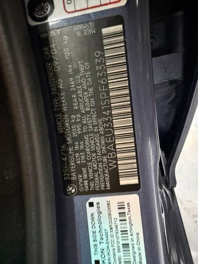 2005 BMW 3 Series 325xi