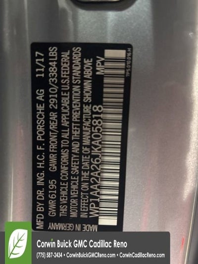 2018 Porsche Cayenne Platinum Edition