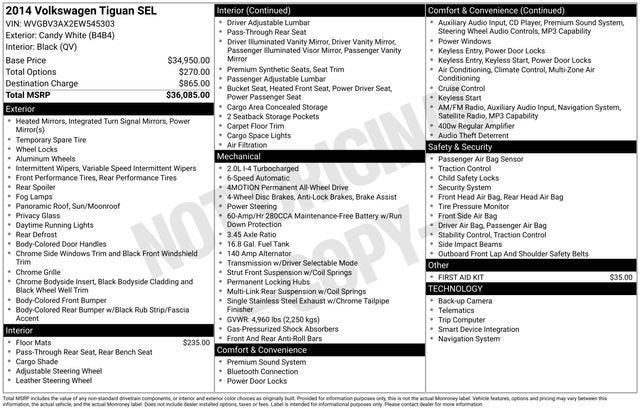 2014 Volkswagen Tiguan SEL