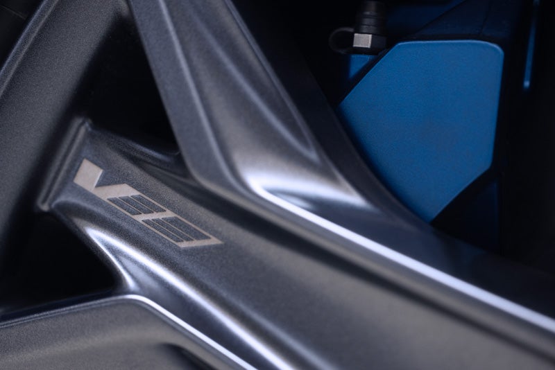 Close-up of the 2026 OPTIQ-V Brembo Performance Front Brakes | Corwin Cadillac Reno in Reno NV